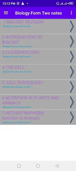 Play Biology: form one notes as an online game Biology: form one notes with UptoPlay