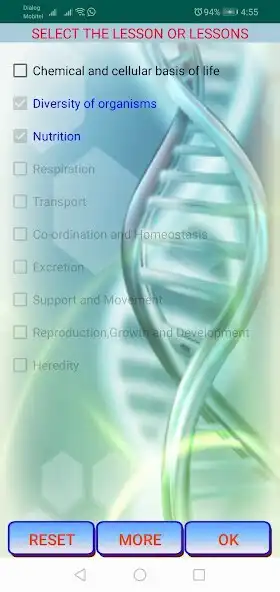 Play Biology MCQ (Advanced Level) as an online game Biology MCQ (Advanced Level) with UptoPlay