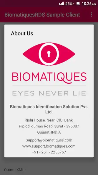Play BiomatiquesRDS Sample Client as an online game BiomatiquesRDS Sample Client with UptoPlay