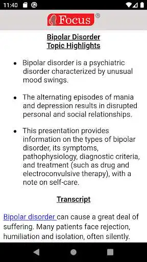 Play Bipolar Disorder as an online game Bipolar Disorder with UptoPlay