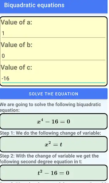 Play Biquadratic Equations  and enjoy Biquadratic Equations with UptoPlay