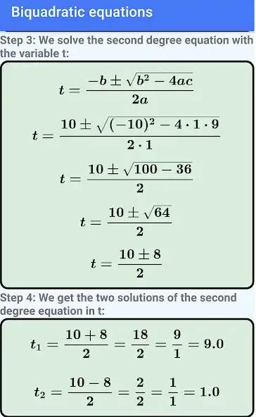 Play Biquadratic Equations as an online game Biquadratic Equations with UptoPlay