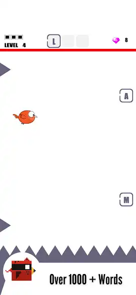 Play Bird And Words : Find Word as an online game Bird And Words : Find Word with UptoPlay