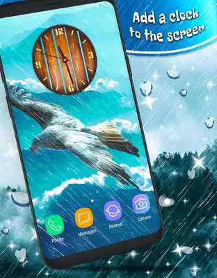 Play Bird in the Rainy Sky 3D Parallax wallpapers