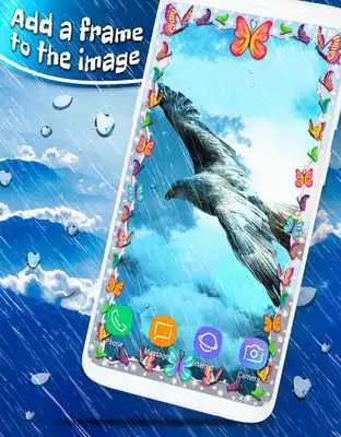 Play Bird in the Rainy Sky 3D Parallax wallpapers