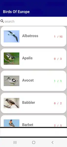 Play Birds of Europe (Check List) as an online game Birds of Europe (Check List) with UptoPlay