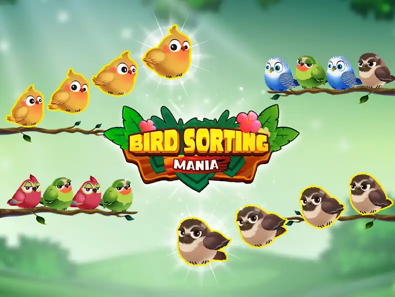 Play Bird Sorting Mania as an online game Bird Sorting Mania with UptoPlay