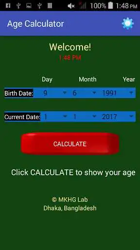 Play Birthday Age Calculator as an online game online Birthday Age Calculator with UptoPlay Play Birthday Age Calculator as an online game Birthday Age Calculator with UptoPlay