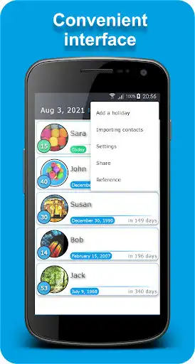 Play Birthday and holiday calendar, reminder as an online game Birthday and holiday calendar, reminder with UptoPlay