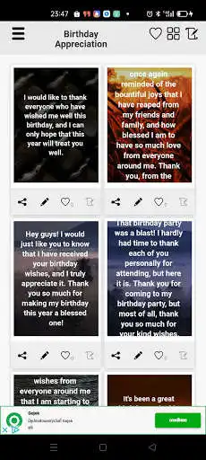 Play Birthday Appreciation Message as an online game online Birthday Appreciation Message with UptoPlay com.nerdpig.BirthdayAppreciationMessage Play Birthday Appreciation Message as an online game Birthday Appreciation Message with UptoPlay