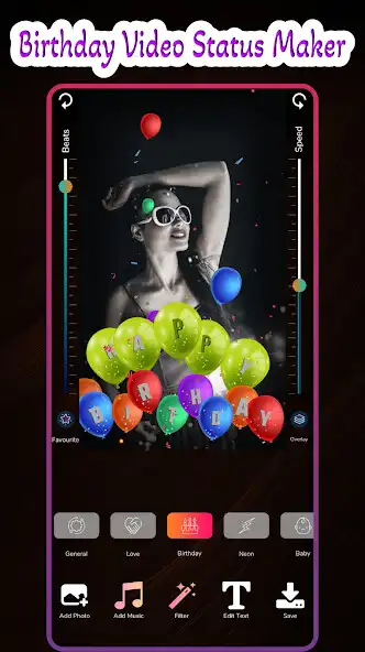 Play Birthday Bit Music Video Maker  and enjoy Birthday Bit Music Video Maker with UptoPlay