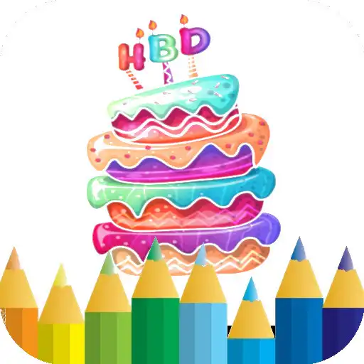 Play birthday cake coloring game APK Play birthday cake coloring game APK