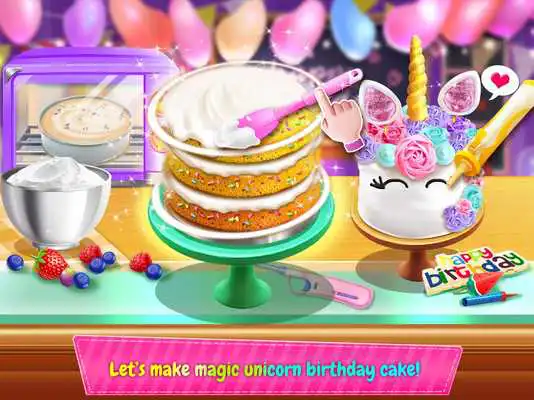 Play Birthday Cake Design Party - Bake, Decorate  Eat!