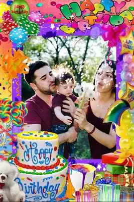 Play Birthday Cake Photo Frame Editor