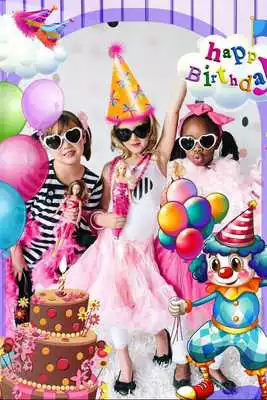 Play Birthday Cake Photo Frame Editor