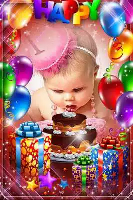 Play Birthday Cake Photo Frame Editor