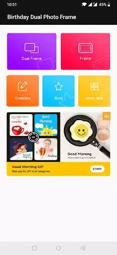 Play Birthday Dual Photo Frames  and enjoy Birthday Dual Photo Frames with UptoPlay