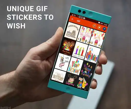Play Birthday Gif Stickers: Make Your Birthday Special as an online game Birthday Gif Stickers: Make Your Birthday Special with UptoPlay