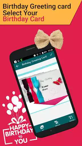 Play Birthday Greeting Card Maker as an online game Birthday Greeting Card Maker with UptoPlay