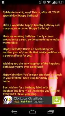 Play Birthday Greets  Wishes Free