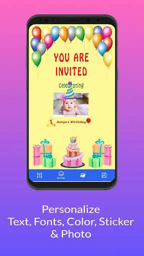 Play Birthday Invitation Card as an online game Birthday Invitation Card with UptoPlay