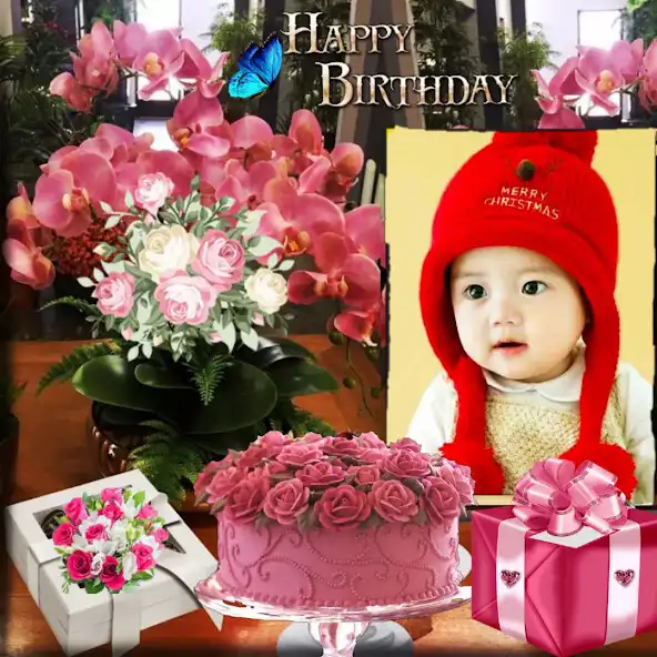 Play Birthday Photo Frame 2023 HD as an online game Birthday Photo Frame 2023 HD with UptoPlay