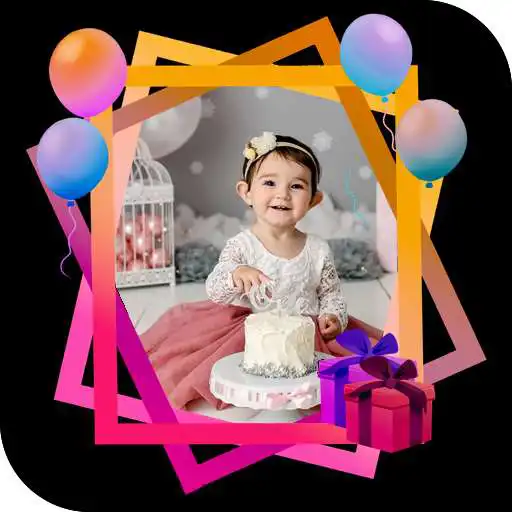 Play birthday photo frame - birthday name on cake APK