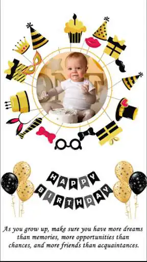 Play birthday photo frame - birthday name on cake  and enjoy birthday photo frame - birthday name on cake with UptoPlay