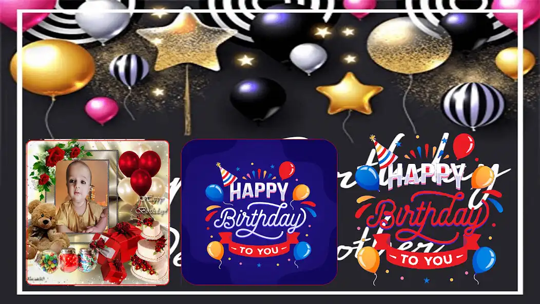 Play Birthday Photo Frame-Card Makr  and enjoy Birthday Photo Frame-Card Makr with UptoPlay