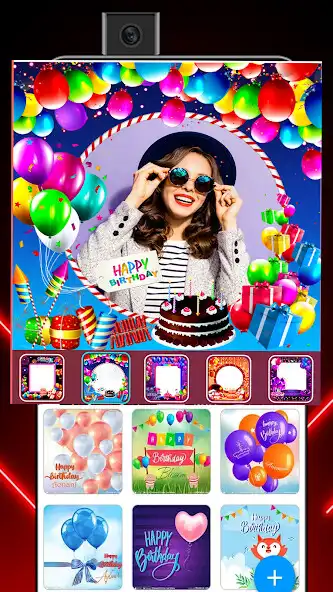Play Birthday Photo Frame-Card Makr as an online game Birthday Photo Frame-Card Makr with UptoPlay