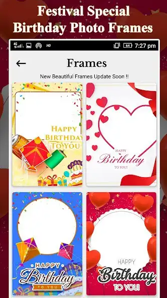 Play Birthday Photo Frame - Editor, Name, Photo, Wishes as an online game Birthday Photo Frame - Editor, Name, Photo, Wishes with UptoPlay