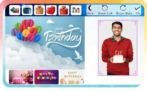 Play Birthday Photo Frames and Photo Editor as an online game Birthday Photo Frames and Photo Editor with UptoPlay