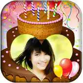 Free play online Birthday photo on cake 2017 APK