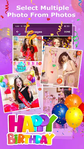 Play Birthday Photo to Video Maker