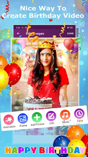Play Birthday Photo to Video Maker