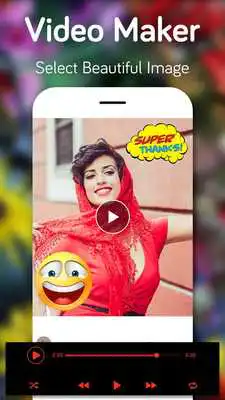 Play Birthday Slideshow with Song-Birthday video maker