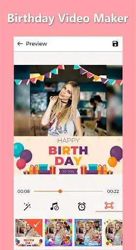 Play Birthday Song Video Maker as an online game Birthday Song Video Maker with UptoPlay