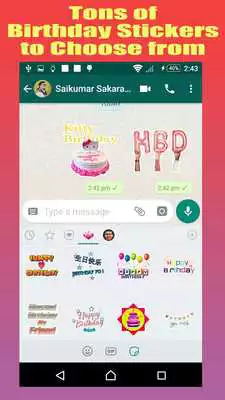 Play Birthday Stickers