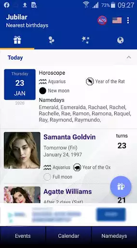 Play Birthdays Widget  and enjoy Birthdays Widget with UptoPlay
