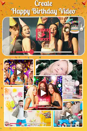 Play Birthday Video Maker 2022 as an online game Birthday Video Maker 2022 with UptoPlay