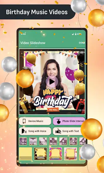 Play Birthday Video Maker App 2023  and enjoy Birthday Video Maker App 2023 with UptoPlay