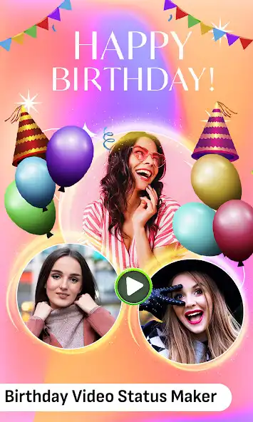 Play Birthday Video Maker App 2023 as an online game Birthday Video Maker App 2023 with UptoPlay