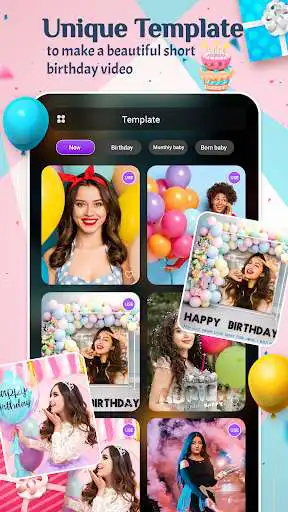 Play Birthday Video Maker App as an online game Birthday Video Maker App with UptoPlay