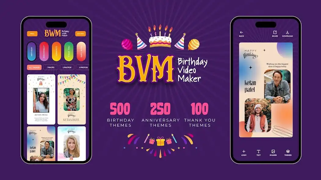 Play Birthday Video Maker : BVM  and enjoy Birthday Video Maker : BVM with UptoPlay