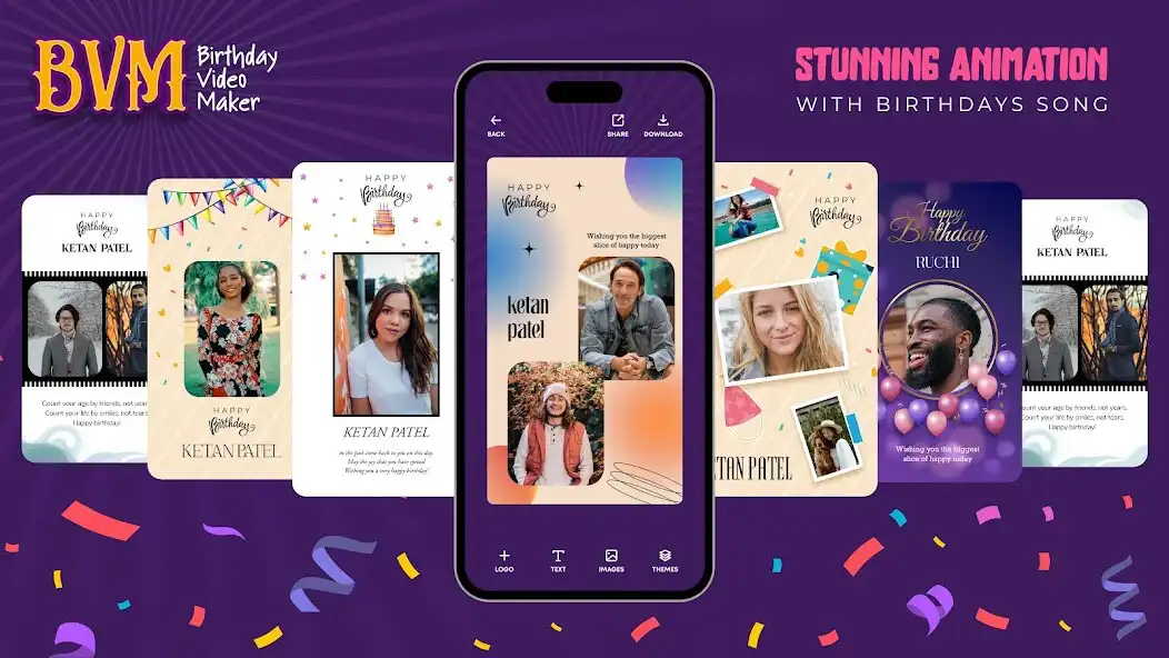 Play Birthday Video Maker : BVM as an online game Birthday Video Maker : BVM with UptoPlay