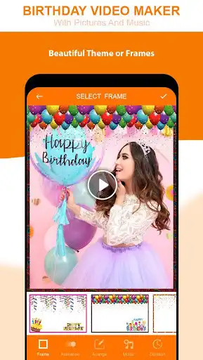 Play Birthday Video Maker with Photo and Music as an online game Birthday Video Maker with Photo and Music with UptoPlay