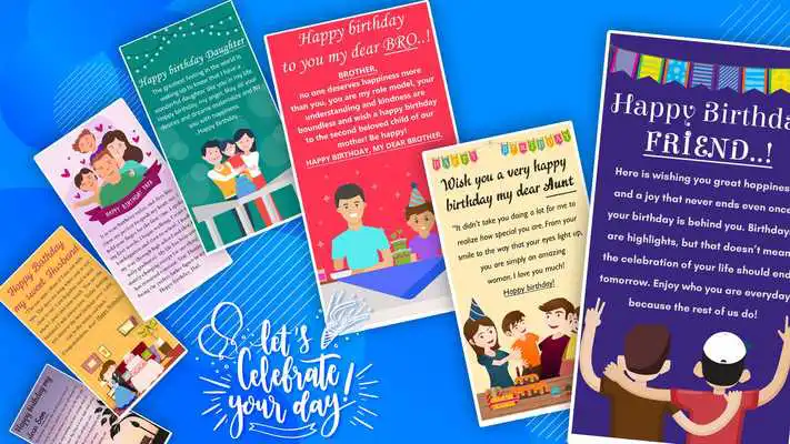 Play Birthday wishes images birthday status story maker