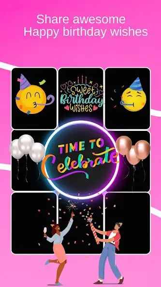 Play Birthday Wishes: Message. Card as an online game Birthday Wishes: Message. Card with UptoPlay