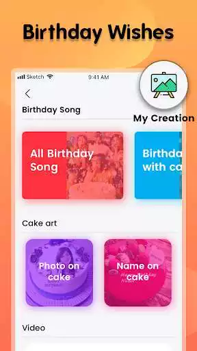 Play Birthday wishes song photo frame cake on photo as an online game Birthday wishes song photo frame cake on photo with UptoPlay