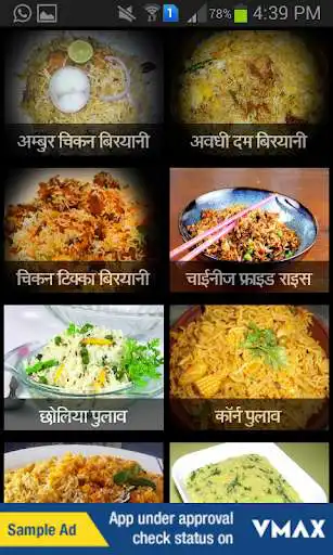 Play Biryani  Pulao Recipes in Hindi (Rice Recipes)